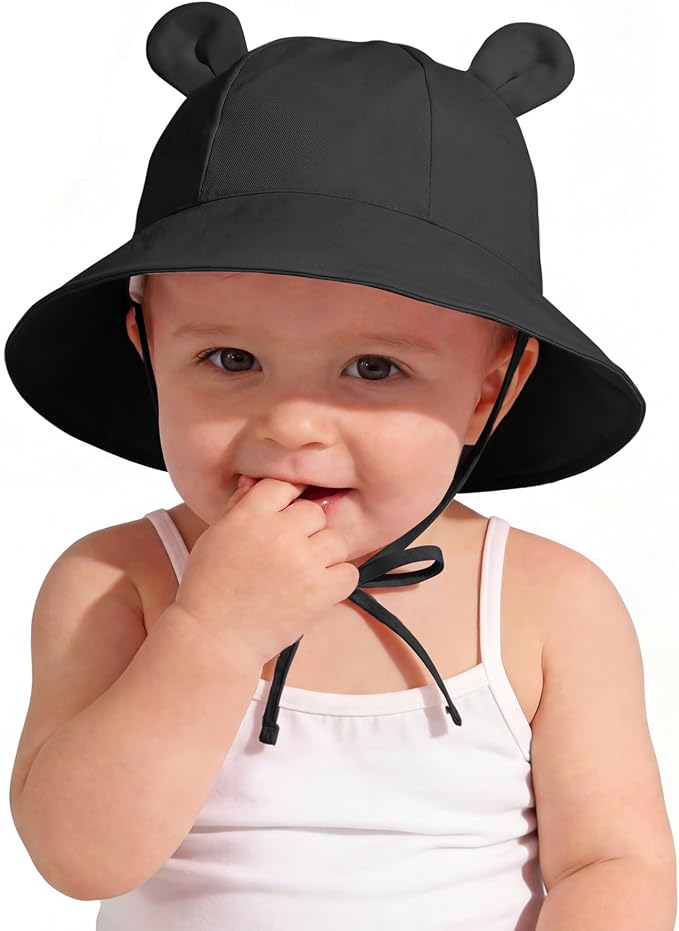 Zando Wide Brim Baby Sun Bucket Hat 0-4T UPF 50+ by ZANDO