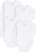 Baby Side Snap Kimono Bodysuit Set, Mitten Cuffs, 100% Cotton, Boy Girl by Goobie+Baby