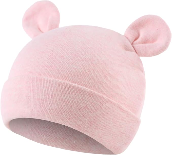 Cotton Newborn Baby Girls Hat Spring Newborn Boys Hat Cute Rabbit Infant Beanie - Image 2