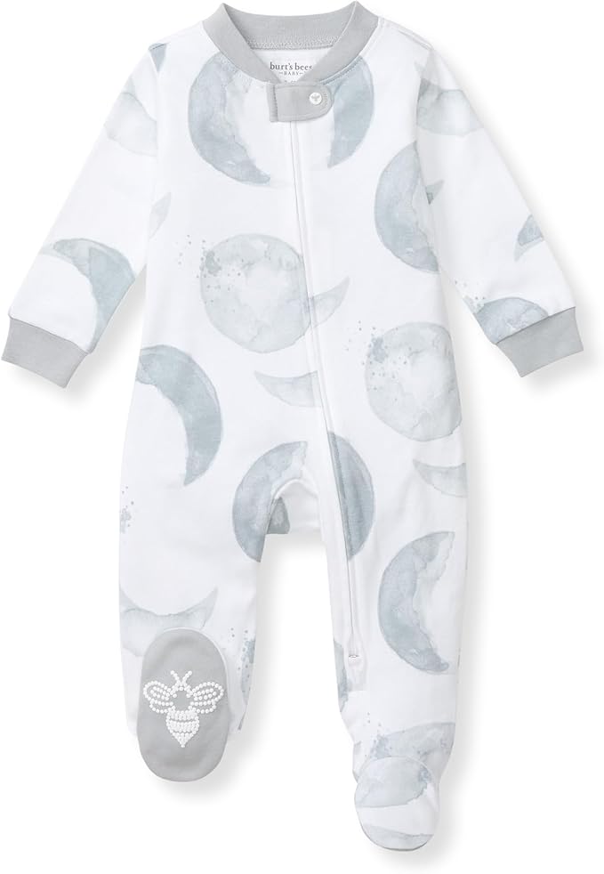 Burt's Bees Baby Boys' Organic Cotton, Sleep and Play Footed Pajamas | Easy zip by BurtsBeesBaby
