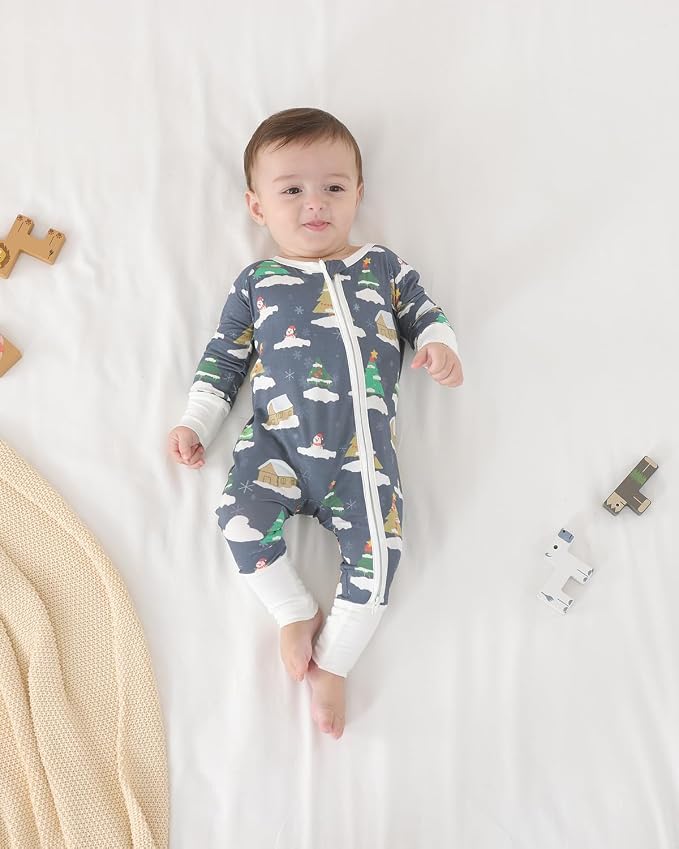 GUISBY Baby Footless Pajamas, Rayon of Bamboo, NB-2T | Rayon of bamboo softness - Image 3