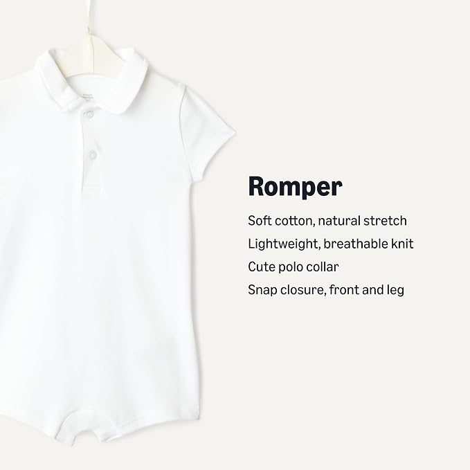 Amazon Essentials x Sofia Grainge Baby Boys' Short Sleeve Cotton Romper - Image 3