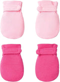 Newborn Baby No Scratch Mittens Stay On, 100% Cotton Breathable, Adjustable by Reyow