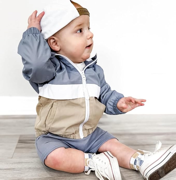 MERSARIPHY Toddler Boy Hoodies Jacket Baby Boy Lightweight Zip Up Coat - Image 6