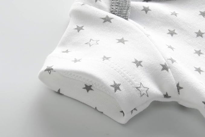 Kiddiezoom Baby Bodysuit Newborn Short Sleeve baby One-Piece Cotton 5-Pack baby - Image 3