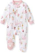 Burt's Bees Baby Girls' Organic Cotton, Sleep and Play Footed Pajamas | Easy by BurtsBeesBaby