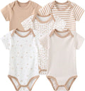Kiddiezoom Baby Bodysuit Newborn Short Sleeve baby One-Piece Cotton 5-Pack baby by Kiddiezoom