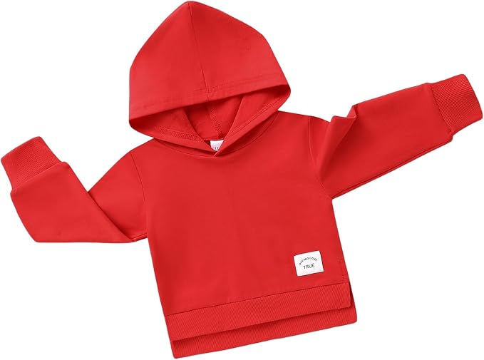 Happy Town Toddler Baby Boy Girl Sweatshirt Hoodie Pullover Fall Outfits Solid by HappyTown