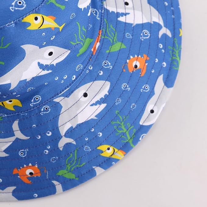 LANGZHEN Sun Protection Hat for Kids Toddler Boys Girls Wide Brim Summer - Image 6