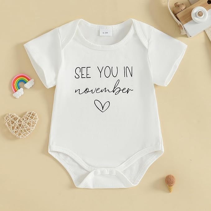 woshilaocai Baby Announcement Bodysuit Pregnancy Reveal - Image 2