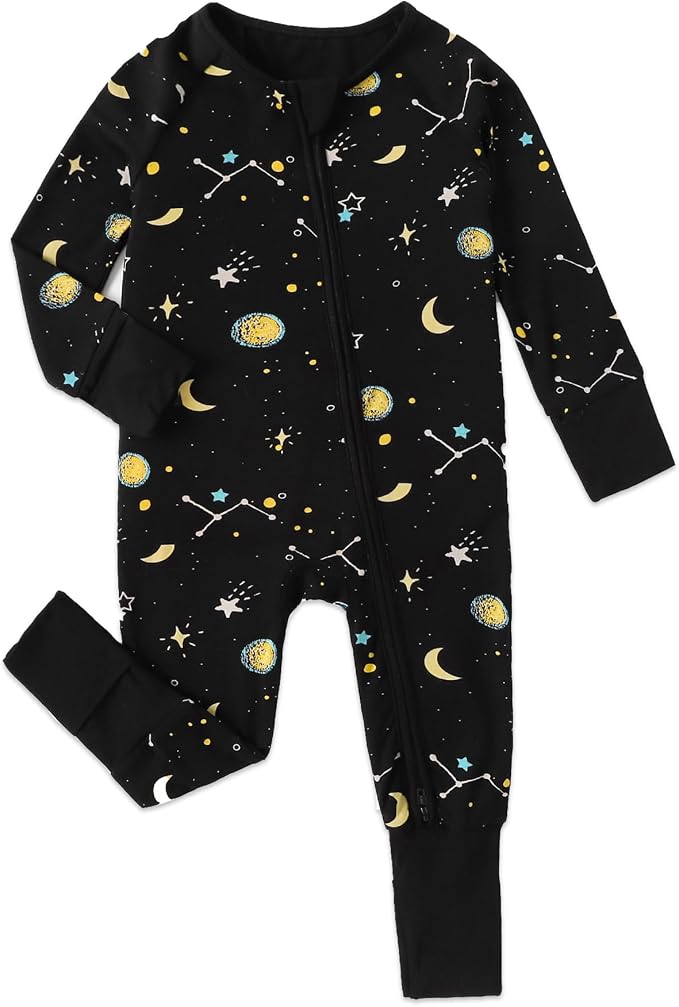 Baby Viscose of Bamboo Convertible Footie Pajamas by Cabahata