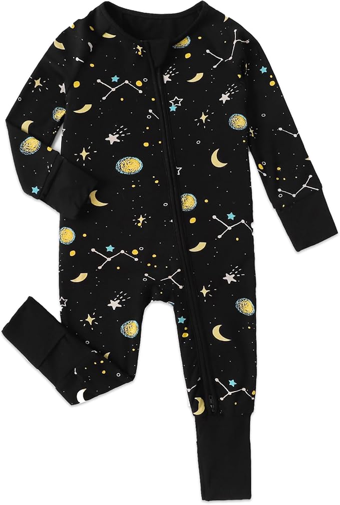 Baby Viscose of Bamboo Convertible Footie Pajamas by Cabahata