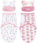 Dizila 2 Sets Adjustable Soft Cotton Blend Newborn Infant Baby Girl Receiving by Dizila