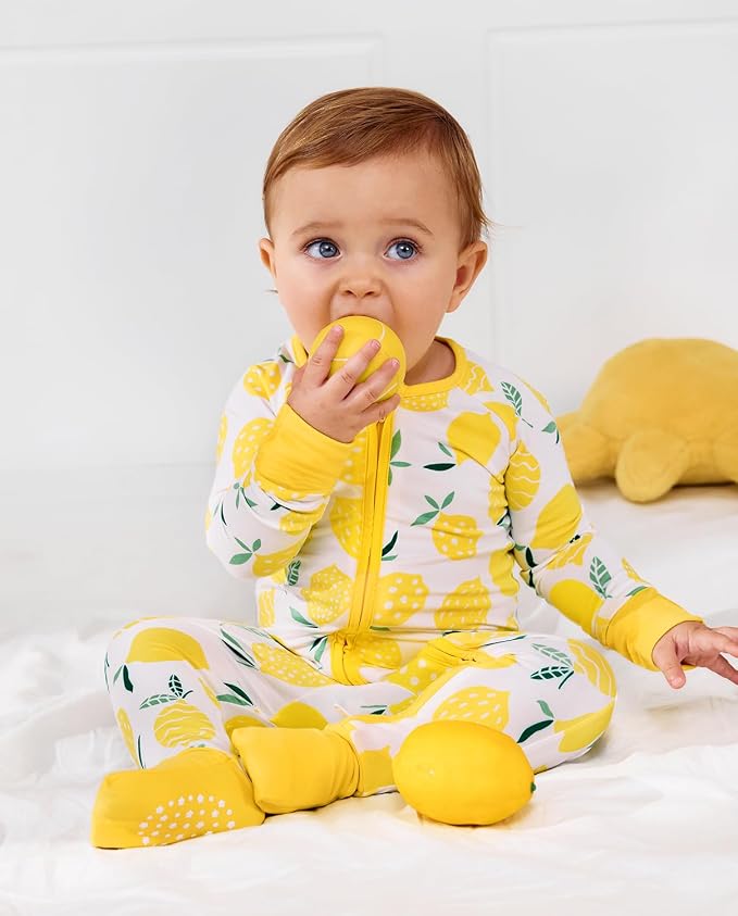 babee Reshinee Viscose Derived from Bamboo Baby Footie Pajamas Convertible - Image 2