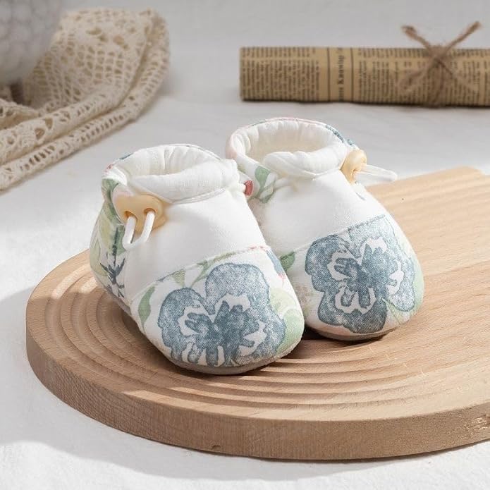Baby Booties Toddler Cozy First Walking Boots Stay-on Soft Cozy Cotton Non-Slip - Image 2