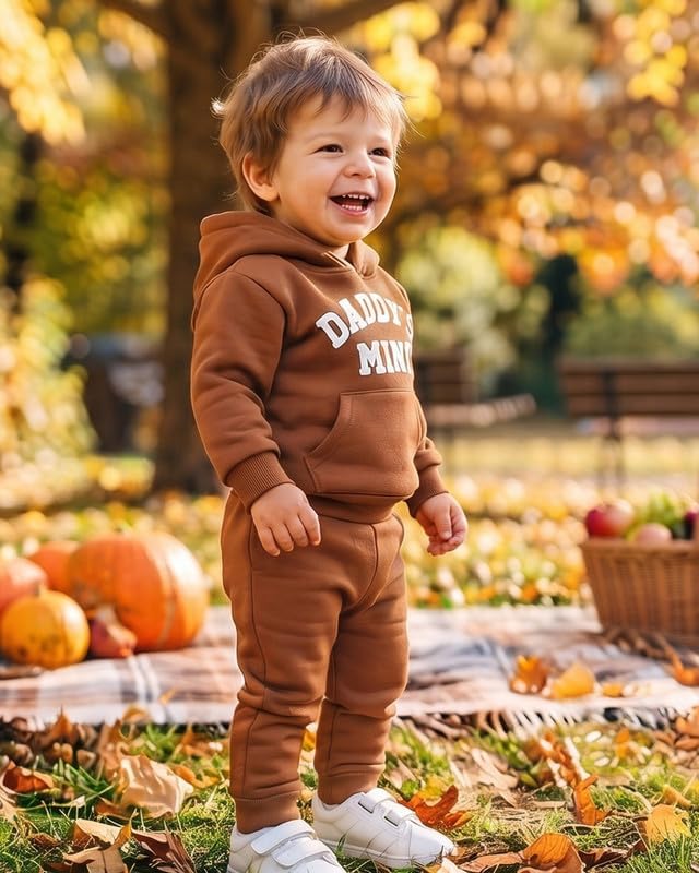 Toddler Baby Boy Fall Clothes Long Sleeve Hoodie Sweatshirts Pants Set Infant - Image 4