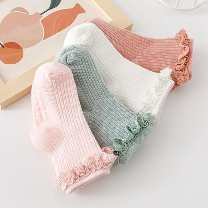 DRESHOW BQUBO Baby Girls Toddler Anti Slip Socks - Image 7