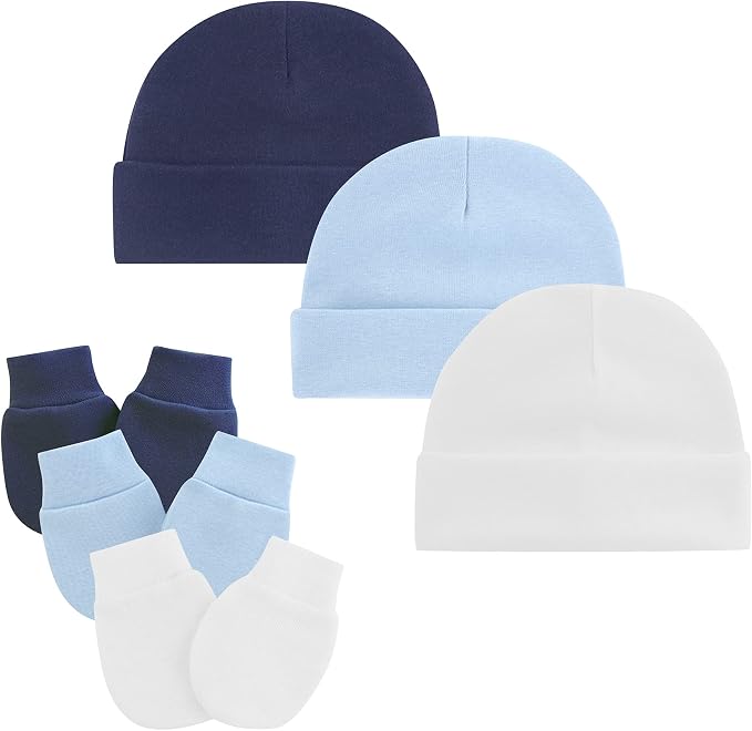 Zando Anti-Scratch Baby Hats Mittens Warm Newborn Infant Boys Girls 0-6M | by ZANDO
