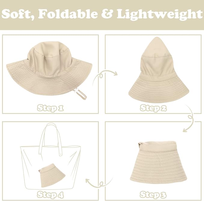 Sarfel Baby Sun Hat Summer Baby Boy Hats UPF 50+ Sun Protection Toddler Hat - Image 6