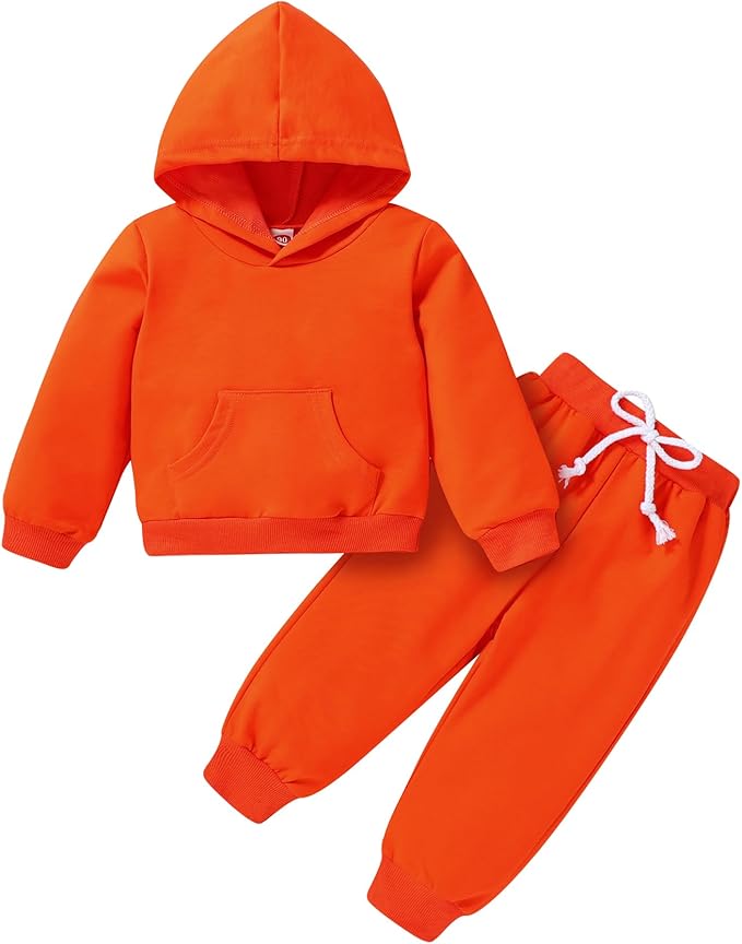 Happy Town Baby Fall Outfits for Girl Boy Long Sleeve Hoodie Top and Long by HappyTown
