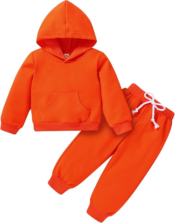Happy Town Baby Fall Outfits for Girl Boy Long Sleeve Hoodie Top and Long by HappyTown