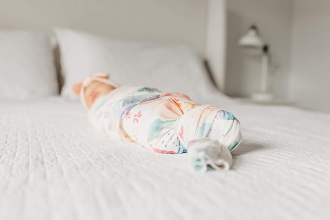 Copper Pearl Swaddle Blankets for Newborns | Soft Stretchy Receiving Blankets - Image 9