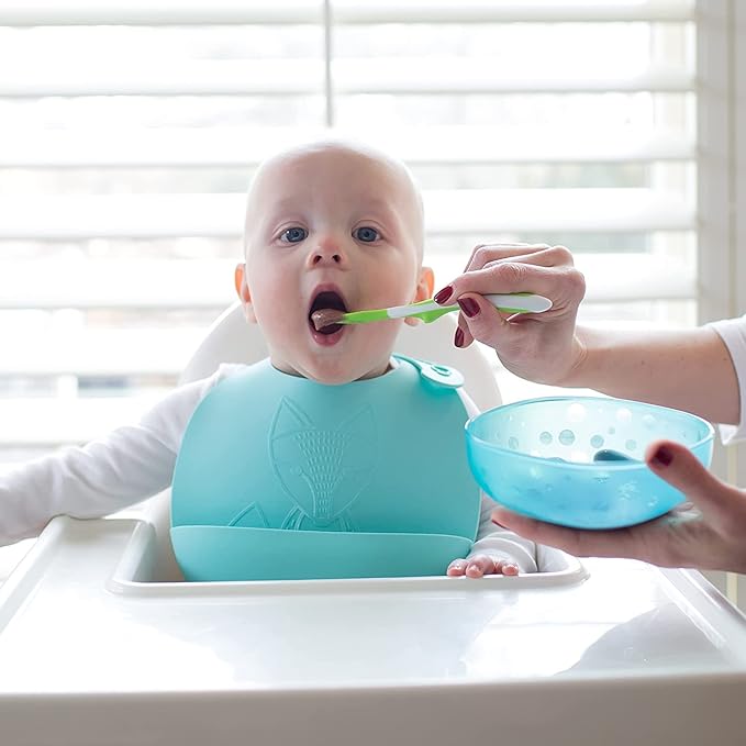 Dr. Brown's Soft-Tip Toddler Feeding Spoons, 6 Pack with No-Slip Strong Suction Bowl for Babies and Toddlers, BPA Free, 2 Pack