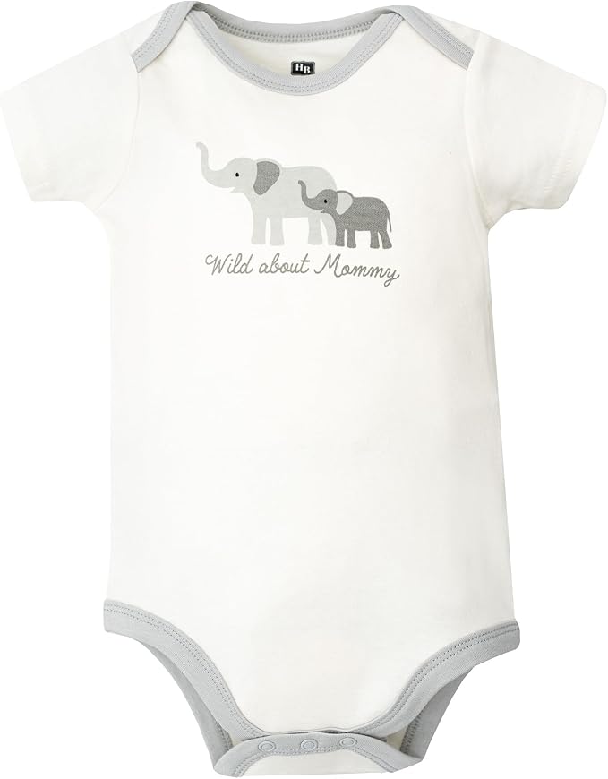 Hudson Baby Unisex Baby Cotton Bodysuits 5-Pack - Image 7