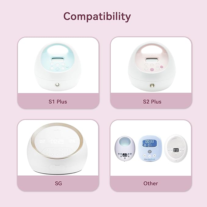 19 mm Flange Compatible with Spectra S2 S1 9 Plus Ameda MYA Motif Luna Cimilre Breast Shield, Duckbill Valves Replacement, Replace Wide Mouth Flange