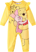 Disney Stitch Princess Minnie Winnie Marvel Baby Girls Ruffle Long Sleeve by Disney
