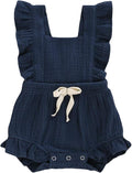 YOUNGER TREE Toddler Baby Girl Ruffled Sleeveless Romper Casual Summer Jumpsuit by YOUNGERTREE