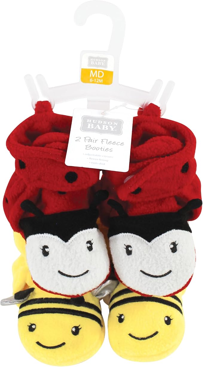 Hudson Baby Unisex-Baby Cozy Fleece BootiesSlipper Sock - Image 2