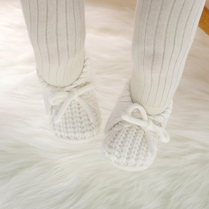 Baby Booties Newborn Boys Girls First Walkers Knit Infant Sock Shoes - Image 2