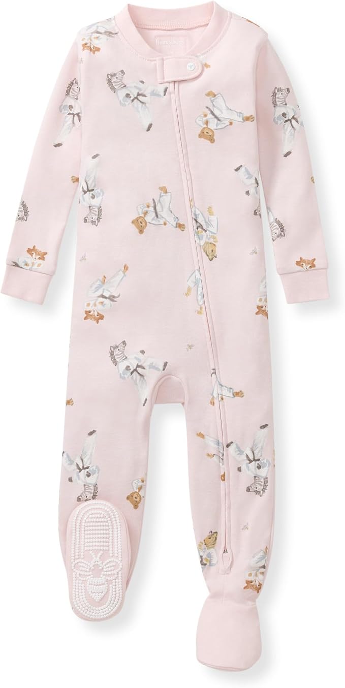 Burt's Bees Baby Girls Organic Cotton, Snug Fit Footed Sleeper Pajamas | by BurtsBeesBaby