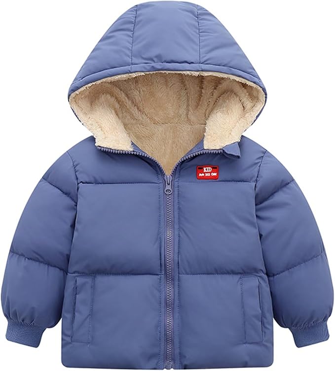 Baby Winter Coats Toddler Hooded Jackets Cotton Warm Lined Puffer Outerwear by CYTAFE