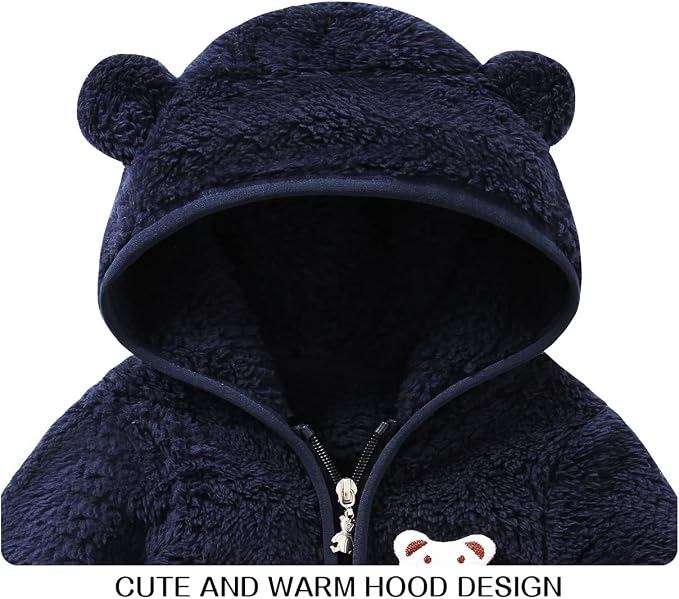 Baby Boy Fleece Jacket Girl Winer Clothes Coat - Image 3