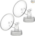 22mm 2 pc Flange Compatible with Spectra S2 S1 9 Plus Ameda MYA Motif Luna Breastpumps Replacement to Pump Parts and Flange. Compatible with Spectra Parts/Accessories