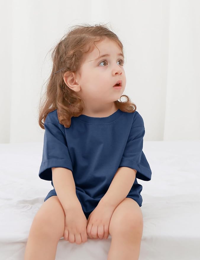 Jimonda Baby Bubble Romper Short Sleeve Bodysuit T-Shirt | 100% Cotton - Image 4
