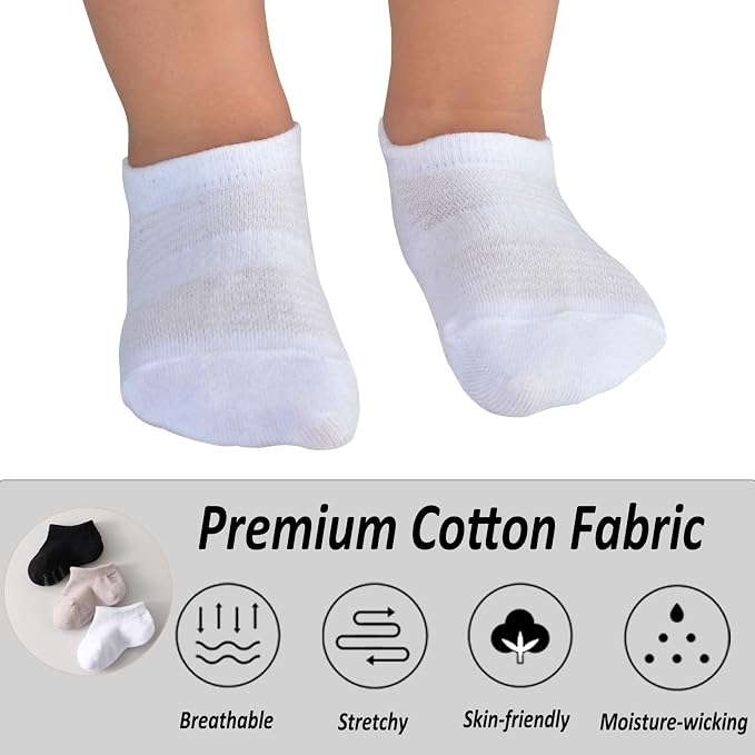 Toddler Little Girls Boys No Show Socks Cotton Low Cut Socks - Image 6