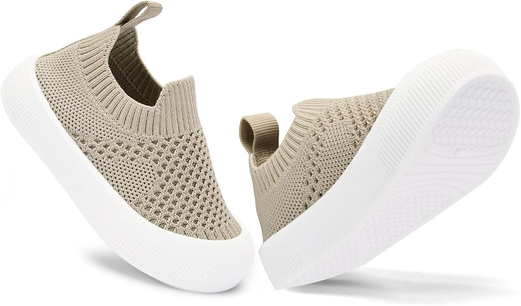 BACSAC Baby Toddler Unisex Infant Shoes Boys Girls Beige Mesh Breathable - Image 5