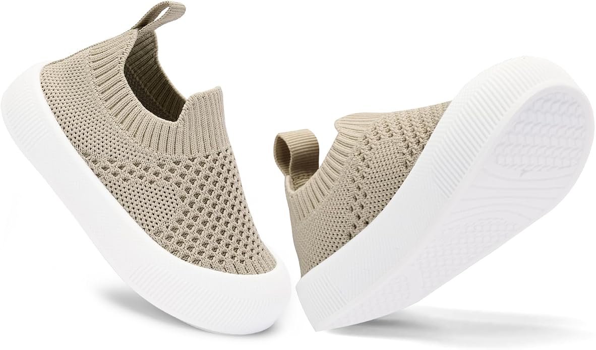 BACSAC Baby Toddler Unisex Infant Shoes Boys Girls Beige Mesh Breathable - Image 5