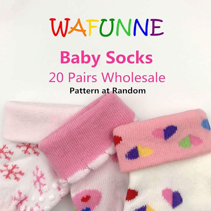 WAFUNNE 20 Pairs Baby Socks Wholesale - Image 3