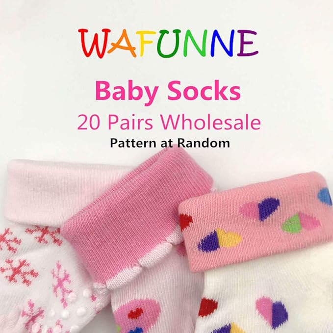 WAFUNNE 20 Pairs Baby Socks Wholesale - Image 3
