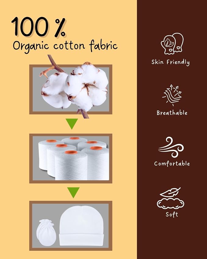 Baby Mittens No Scratch, Newborn Gloves 0-6M, Registry Essential - Image 3