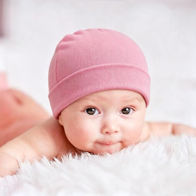DRESHOW BQUBO 6 Pack Baby Beanie Hats - Image 3