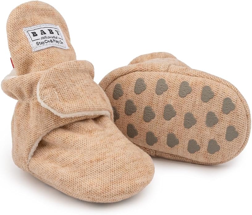 Sawimlgy Newborn Infant Baby Girl Boy Cotton Booties Stay On Sock Slippers Soft by Sawimlgy