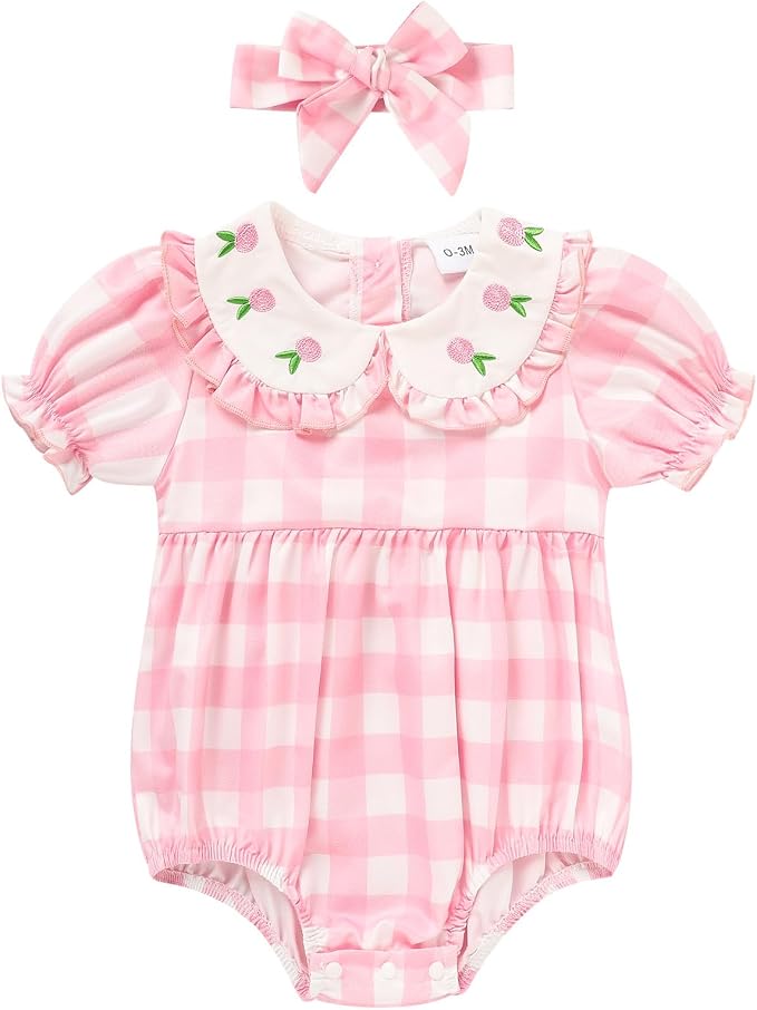 GRNSHTS Baby Girl Romper Newborn Clothes Bodysuit Jumpsuit Baby Girl Clothes by GRNSHTS