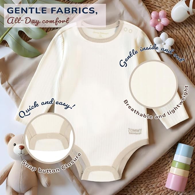 Tommy Bahama Baby 5-Piece Onesie Set - Image 4
