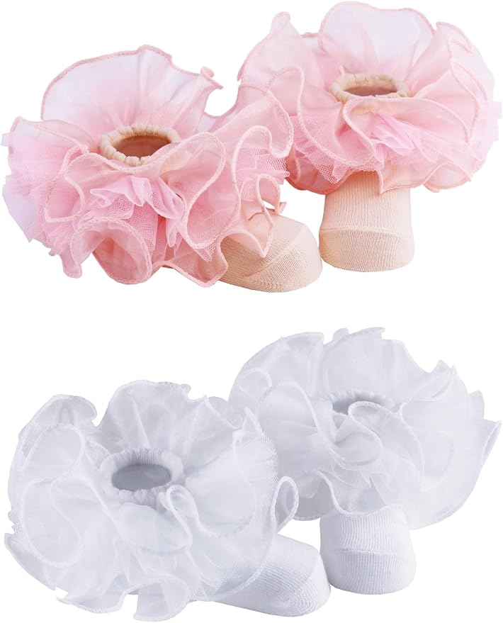 PrinceSasa Little Baby Girl Princess Lace Ruffles Socks Set - Image 4