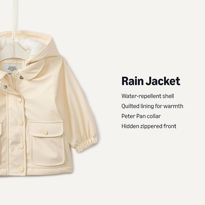 Amazon Essentials x Sofia Grainge Toddler and Baby Girls' Water-Repellent Rain - Image 2